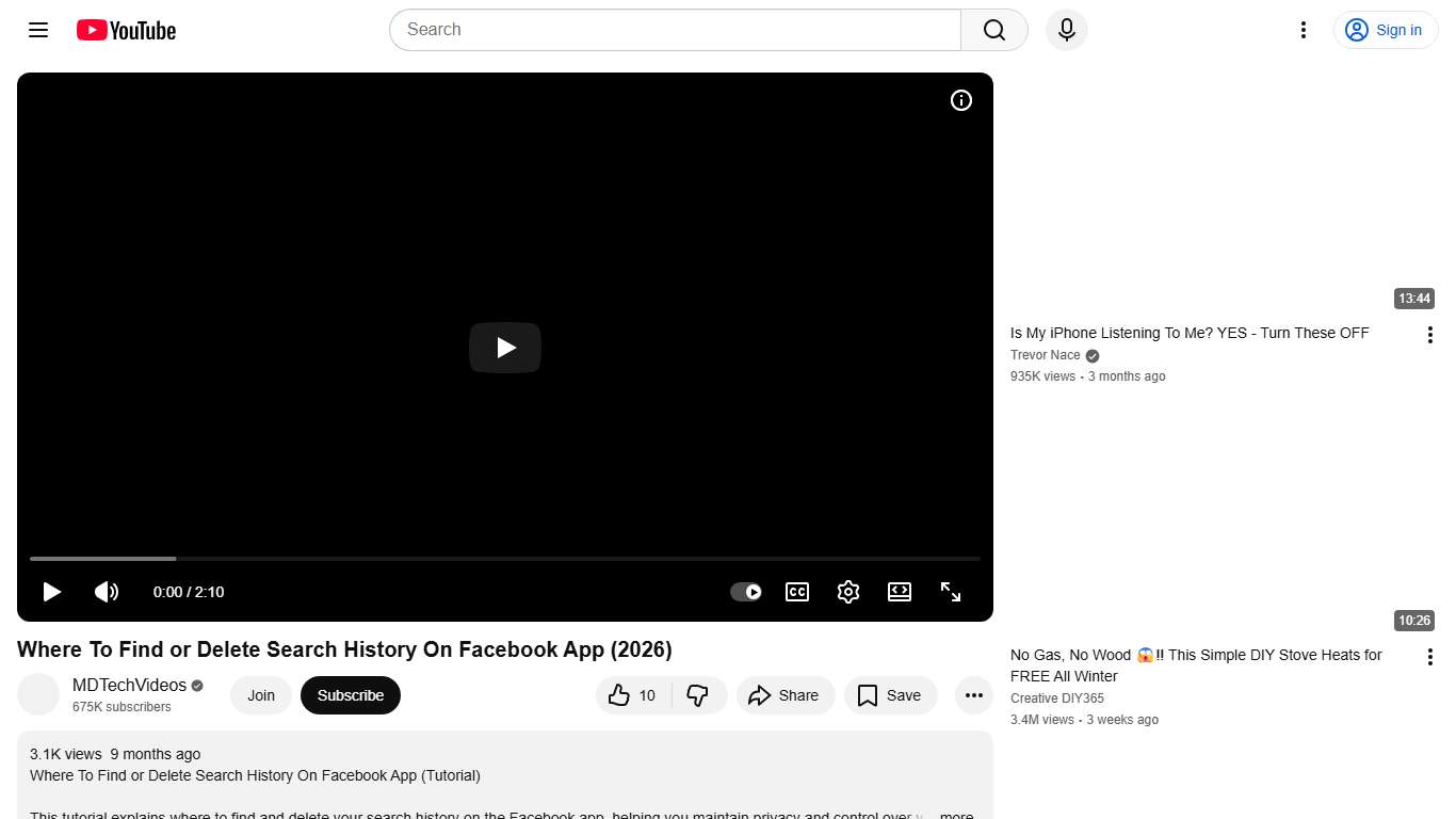Where To Find or Delete Search History On Facebook App (2026) - YouTube